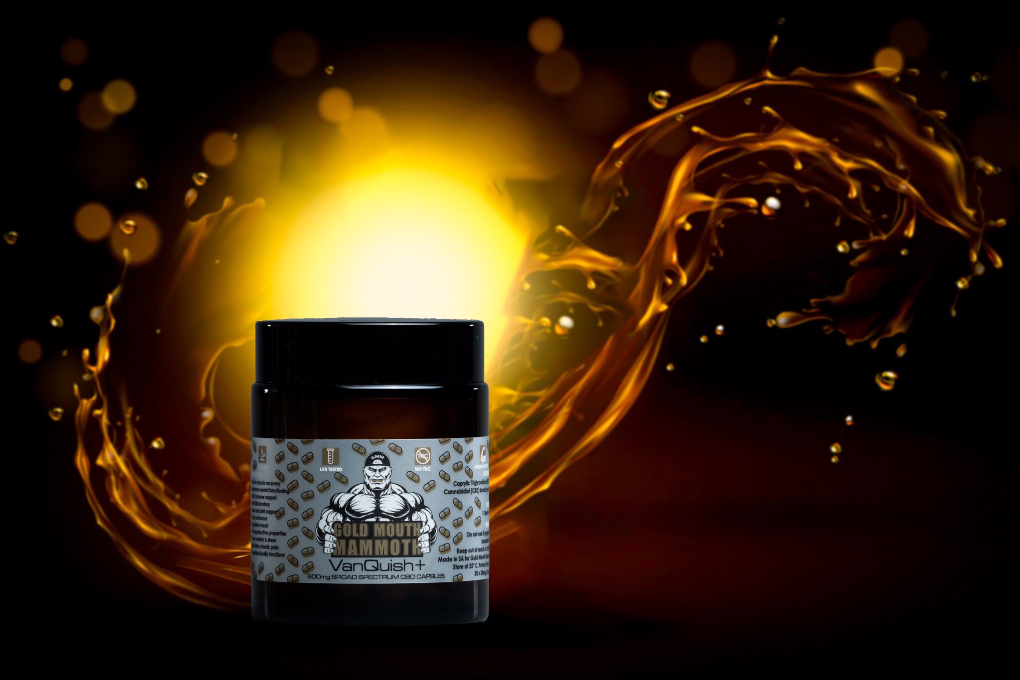 VanQuish+ Broad Spectrum CBD Capsules 600mg